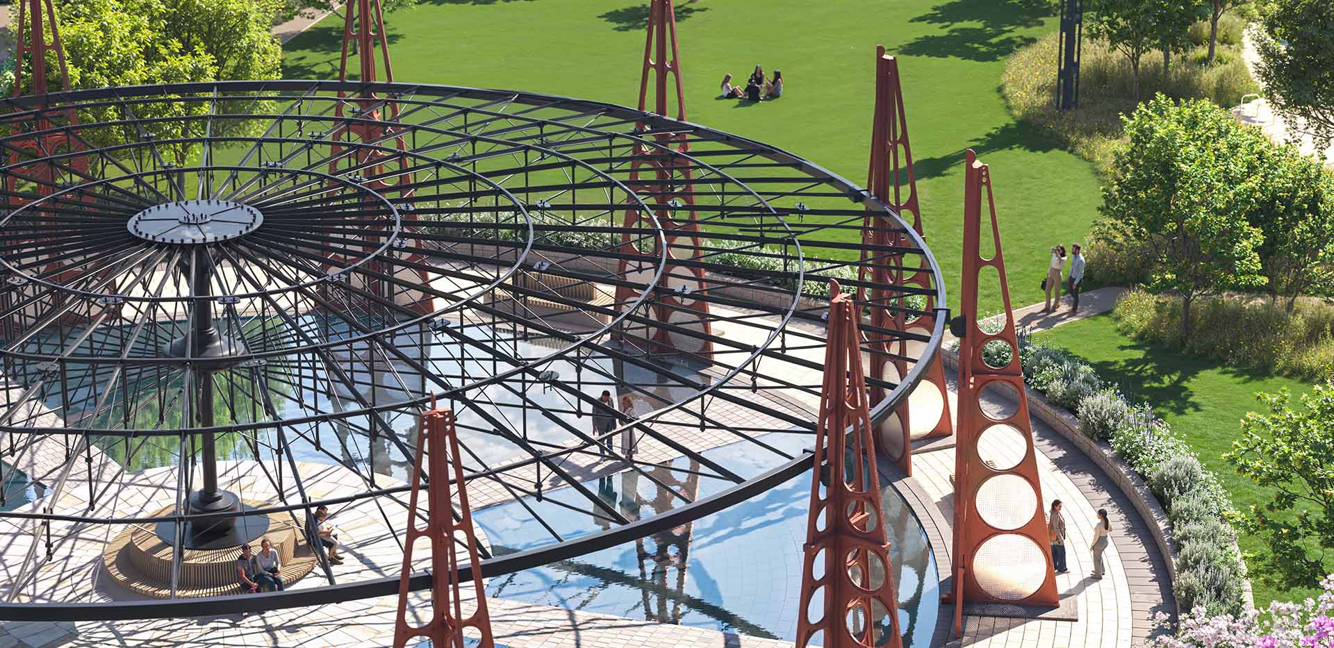 King's Road Park development aerial view