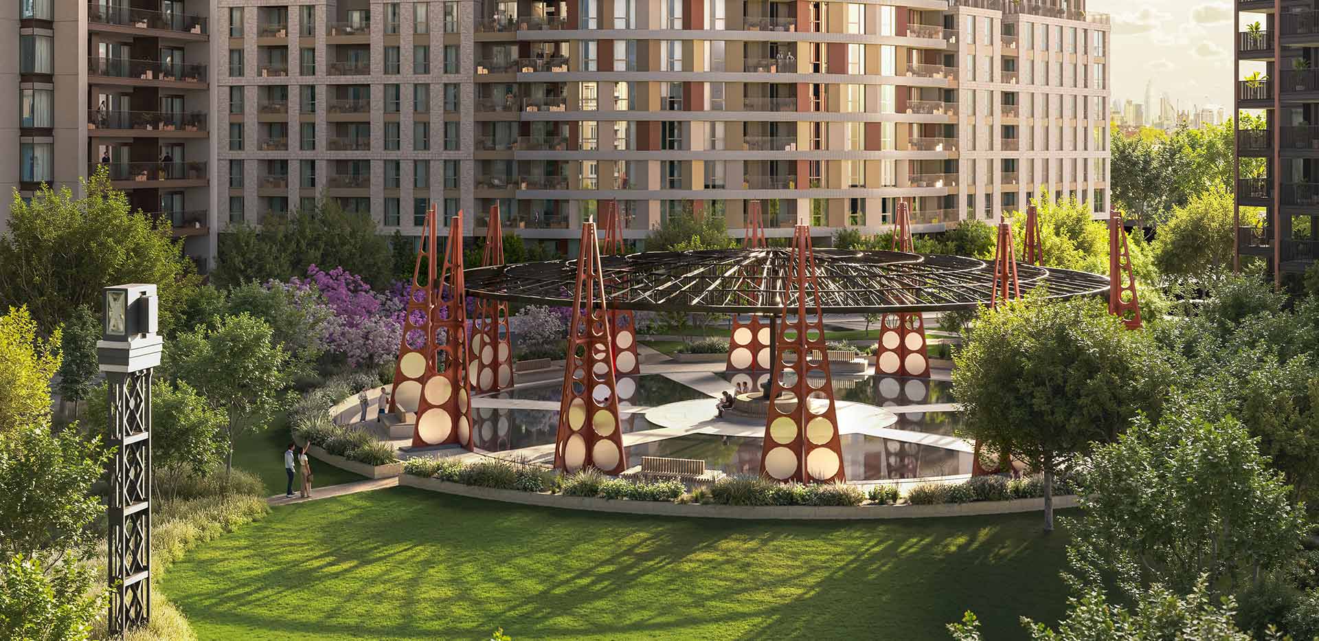 King's Road Park spacious development and greenery