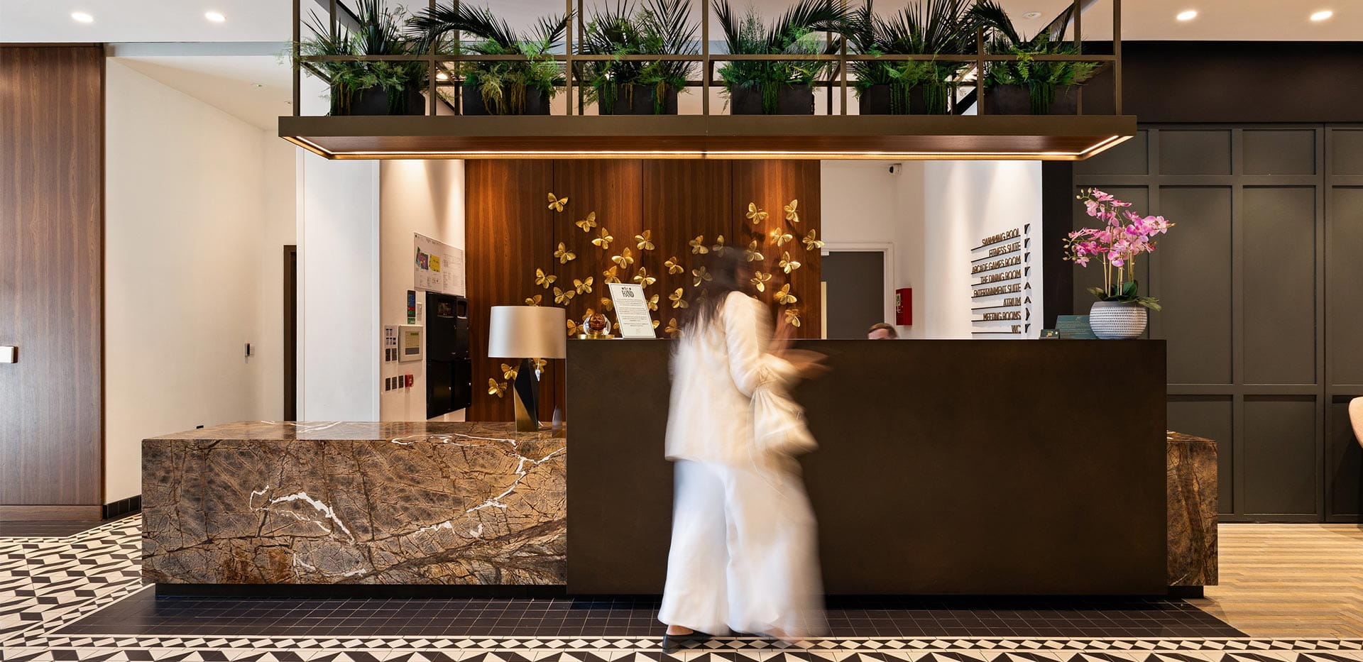 An interior image of the Residents Concierge at Kings Road Park