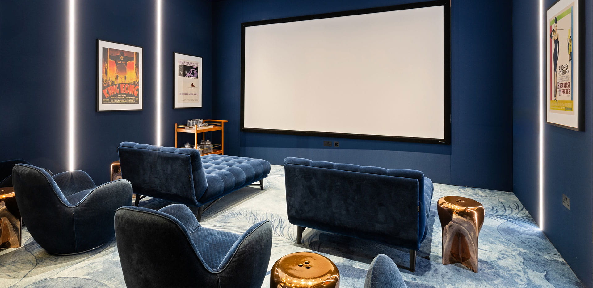 An image of the Residents Cinema Room at Kings Road Park