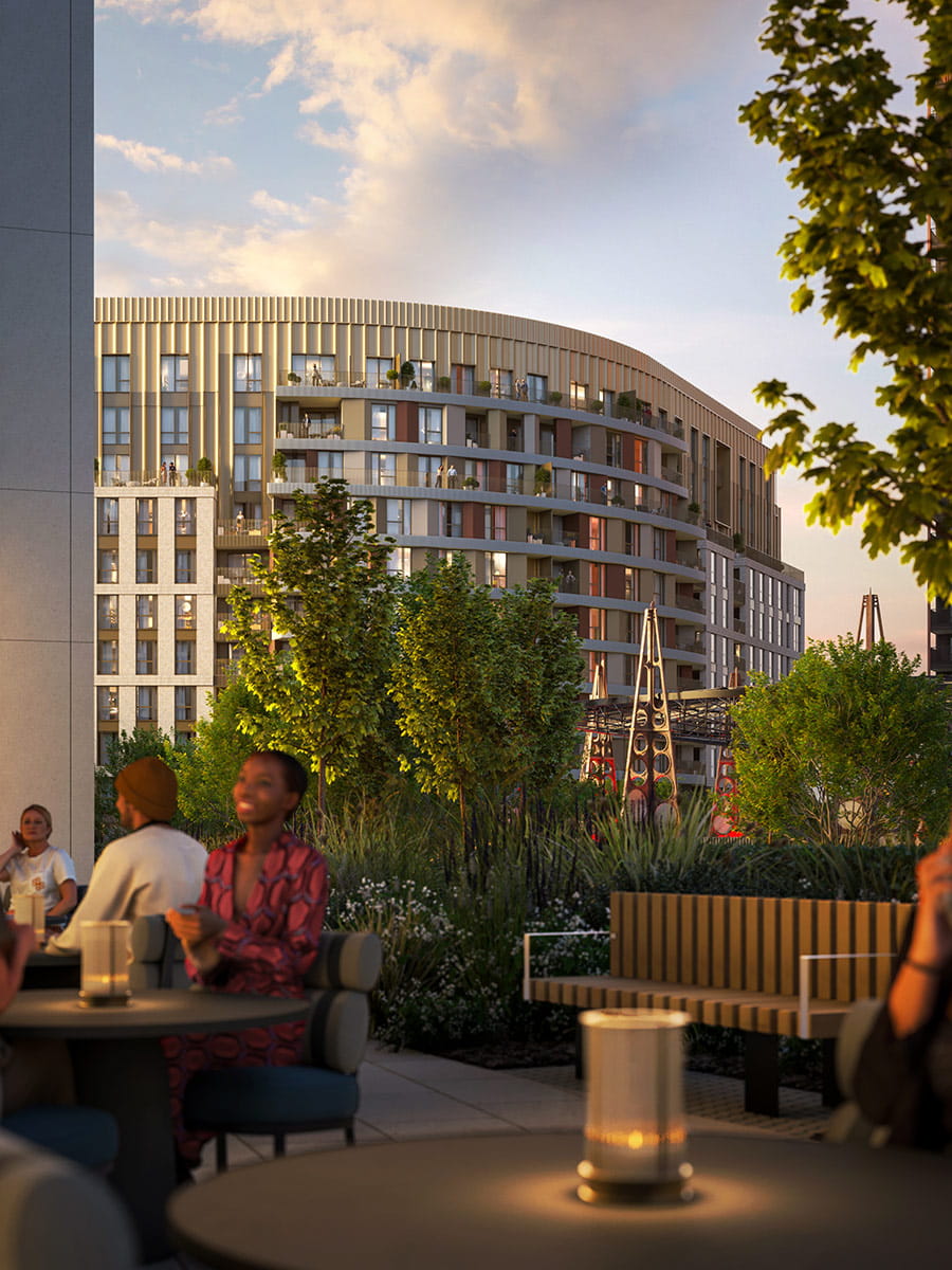 King's Road Park exterior development photo