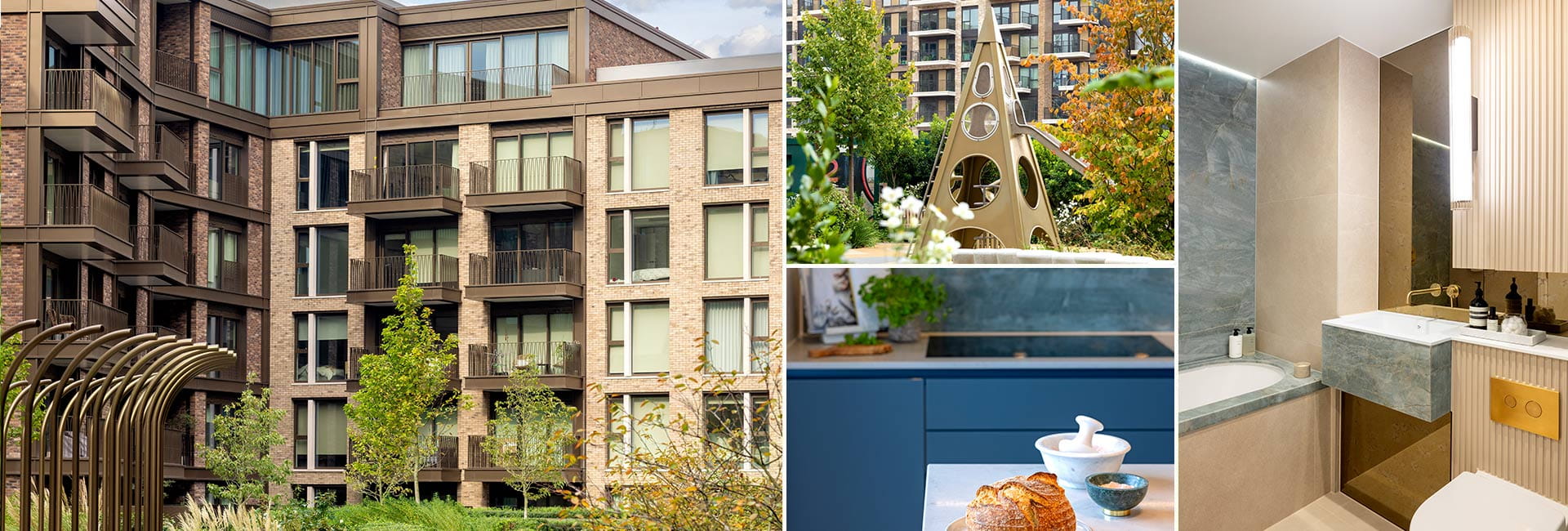 A montage of images for the 2 Bedroom homes at King's Road Park