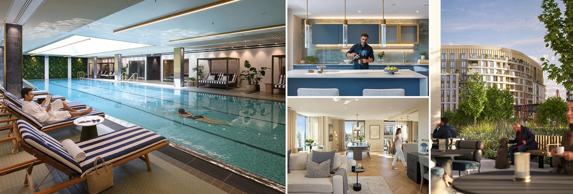 A montage of images from The Charlton at Kings Road Park