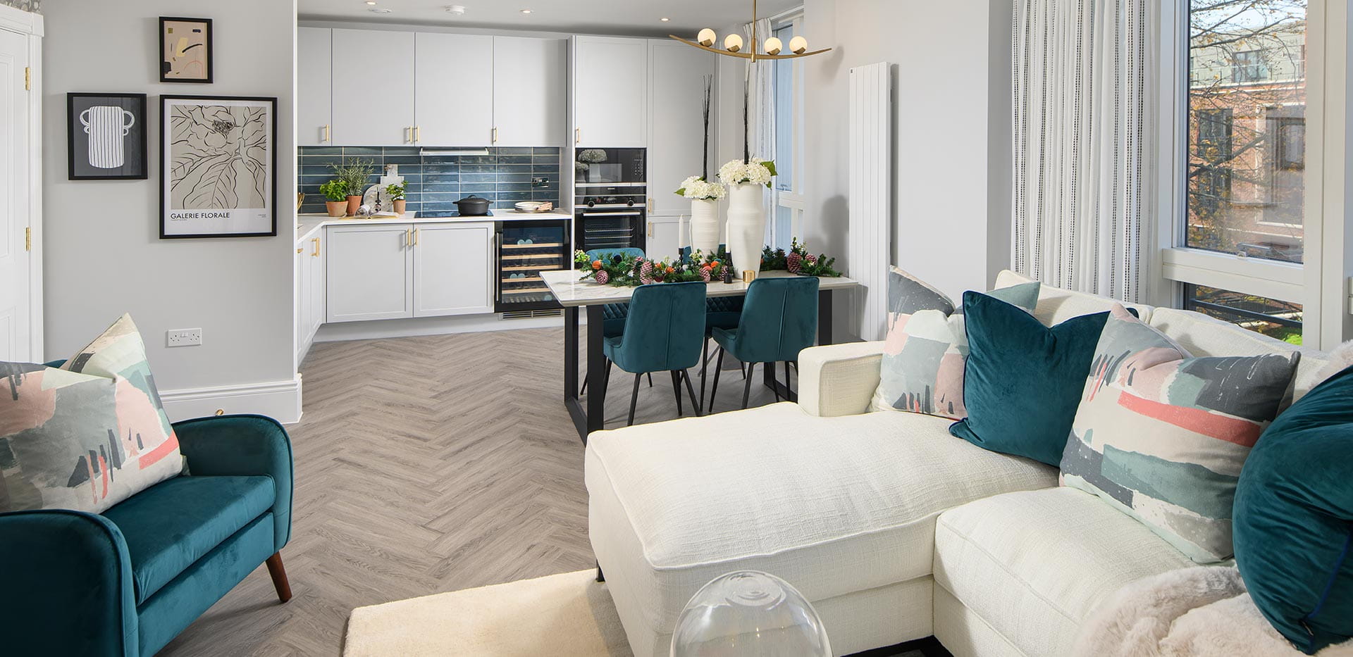 Knights Quarter Living Dining Kitchen