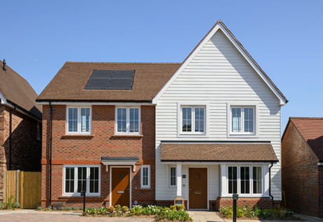 An exterior image of a home at Leighwood Fields