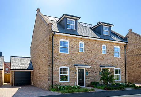 An exterior image of a home at Leighwood Fields