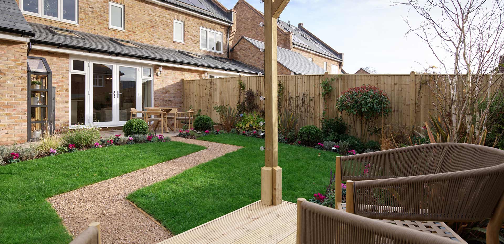 An interior Garden image at the 4 Bedroom Showhome at Leighwood Fields