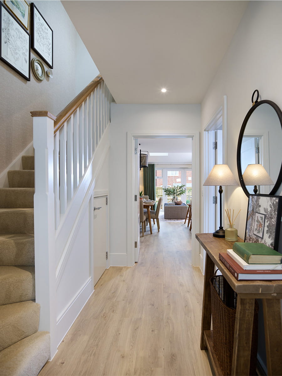 An interior Hallway image at the 4 Bedroom Showhome at Leighwood Fields