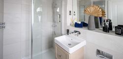 Interior photograph of a bathroom at a Leighwood Fields property