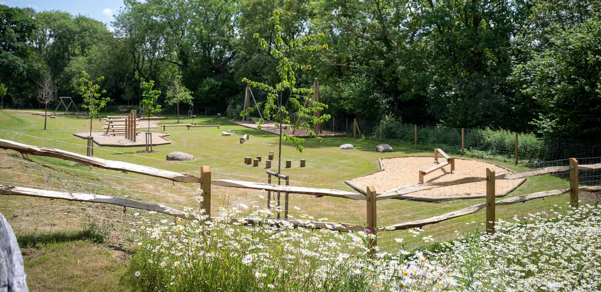 An exterior play area image at Leighwood Fields