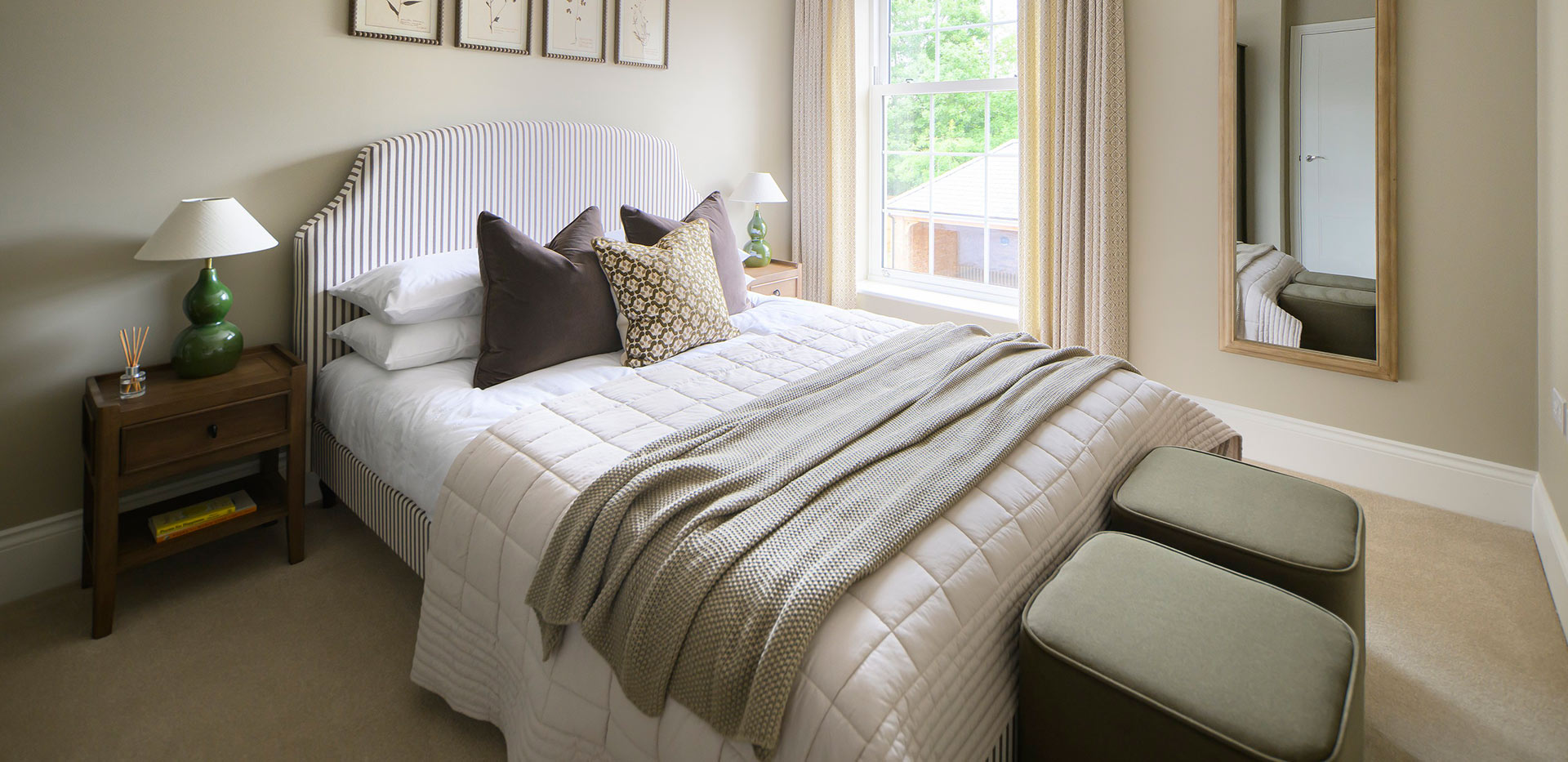 Leighwood Fields, Manor House home, large and light-filled bedroom