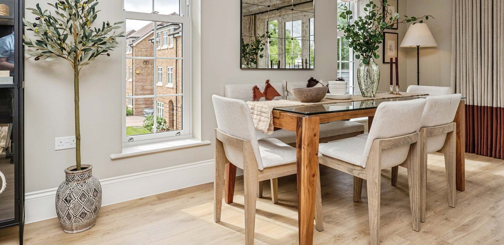 Leighwood Fields, Manor House home, spacious and light-filled dining area