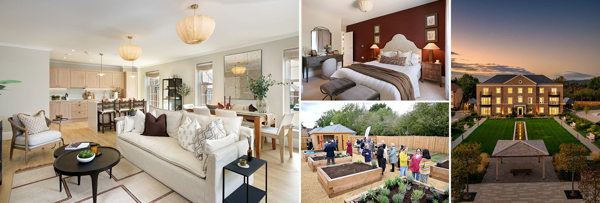 A montage of images from Leighwood Manor