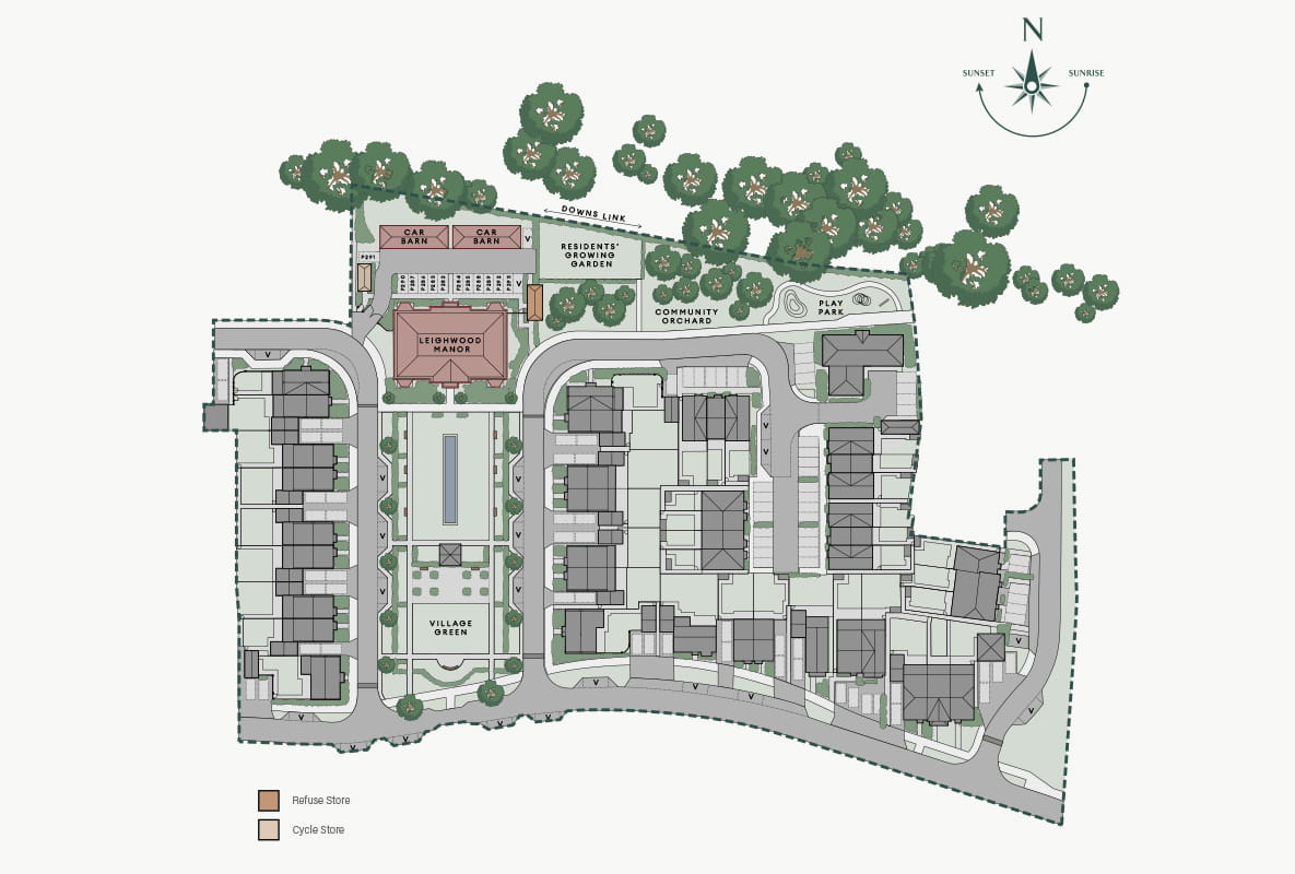 Image of the Leighwood Manor Site Plan
