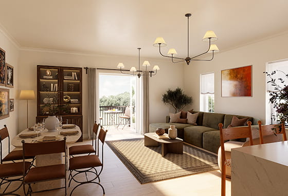 An interior image of a showhome at Leighwood Manor