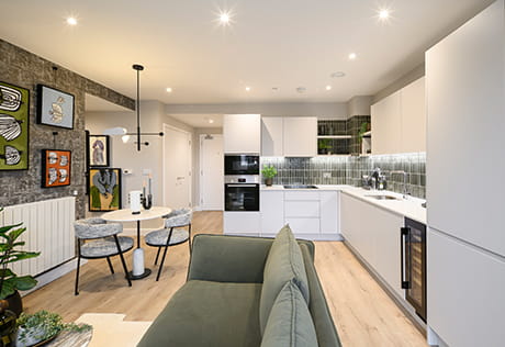 An interior Kitchen / Living / Dining area image at Fero House