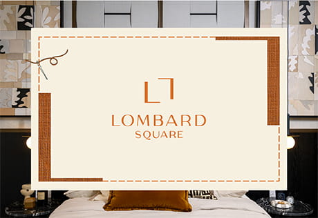 Graphic illustration that reads Lombard Square