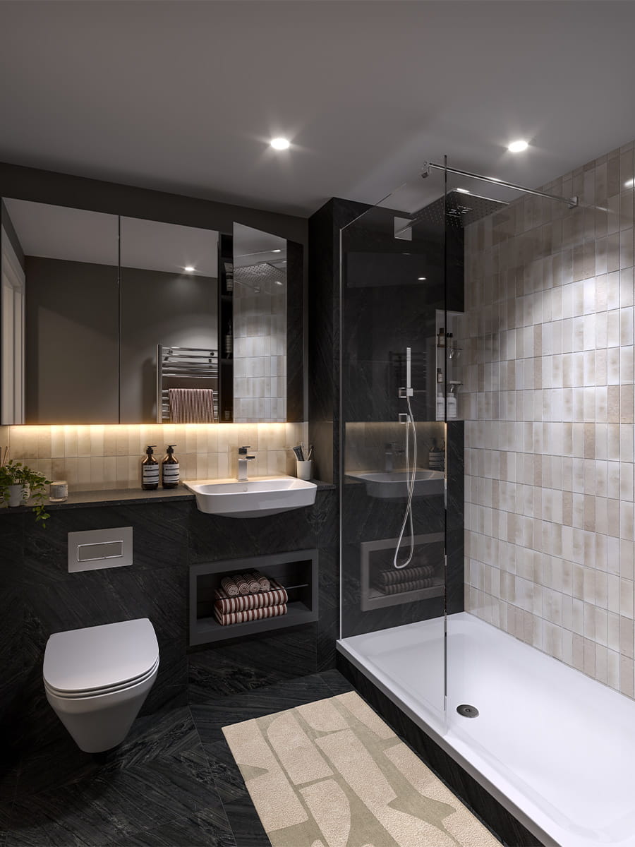 Lombard Square, Fero House, Interior, Bathroom