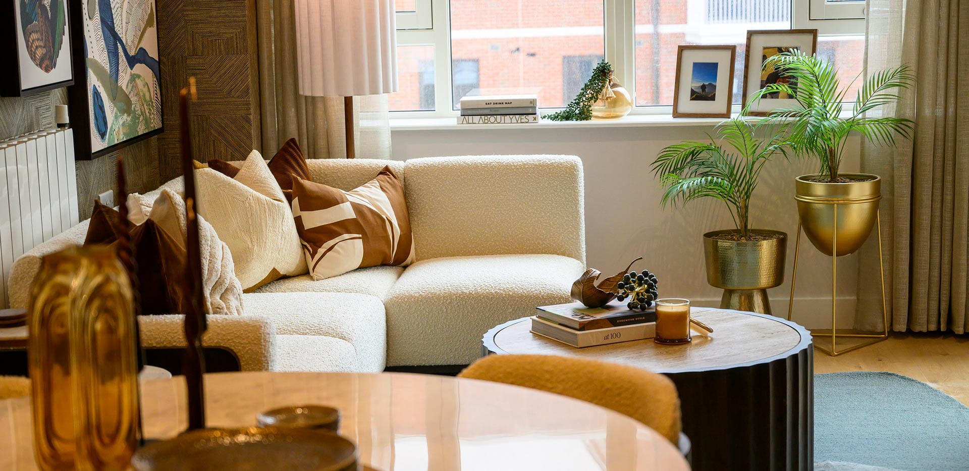 An interior image of a living room from a Lombard Square showhome