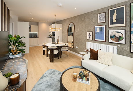 An interior photograph of the Opal House Showhome