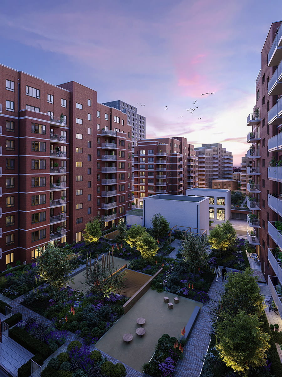 Berkeley, Lombard Square, Exterior