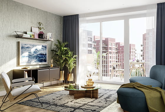An Interior Living Image