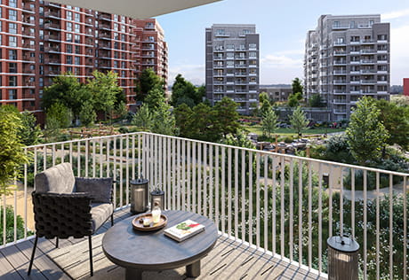 An exterior CGI of Lombard Square