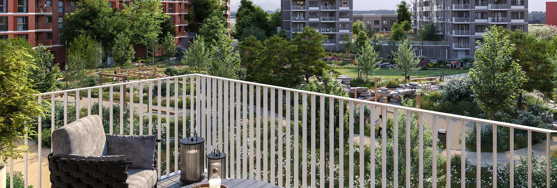 An exterior CGI of Lombard Square