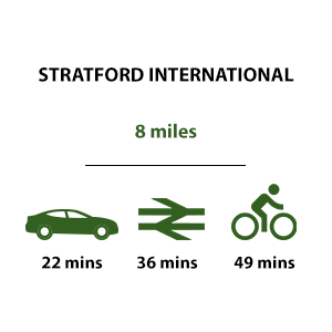 Lombard Square, Travel Timeline, Transport, Stratford International