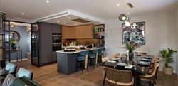 London Dock 3 Bed Apartment Gallery Image of Open Plan Kitchen and Dining Room
