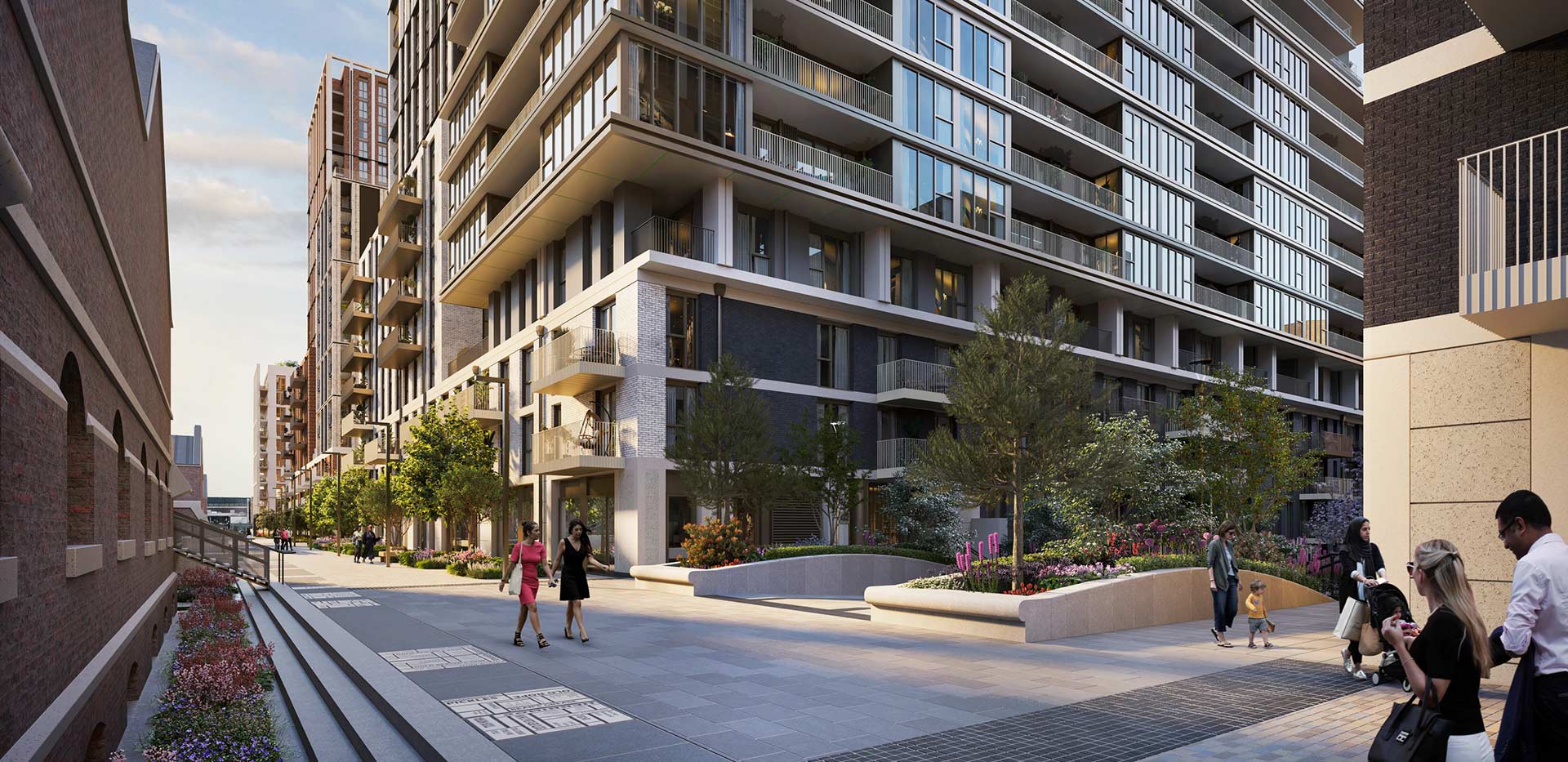 Exterior image at London Dock showing the outer grounds