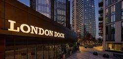 Exterior photo of London Dock entrance