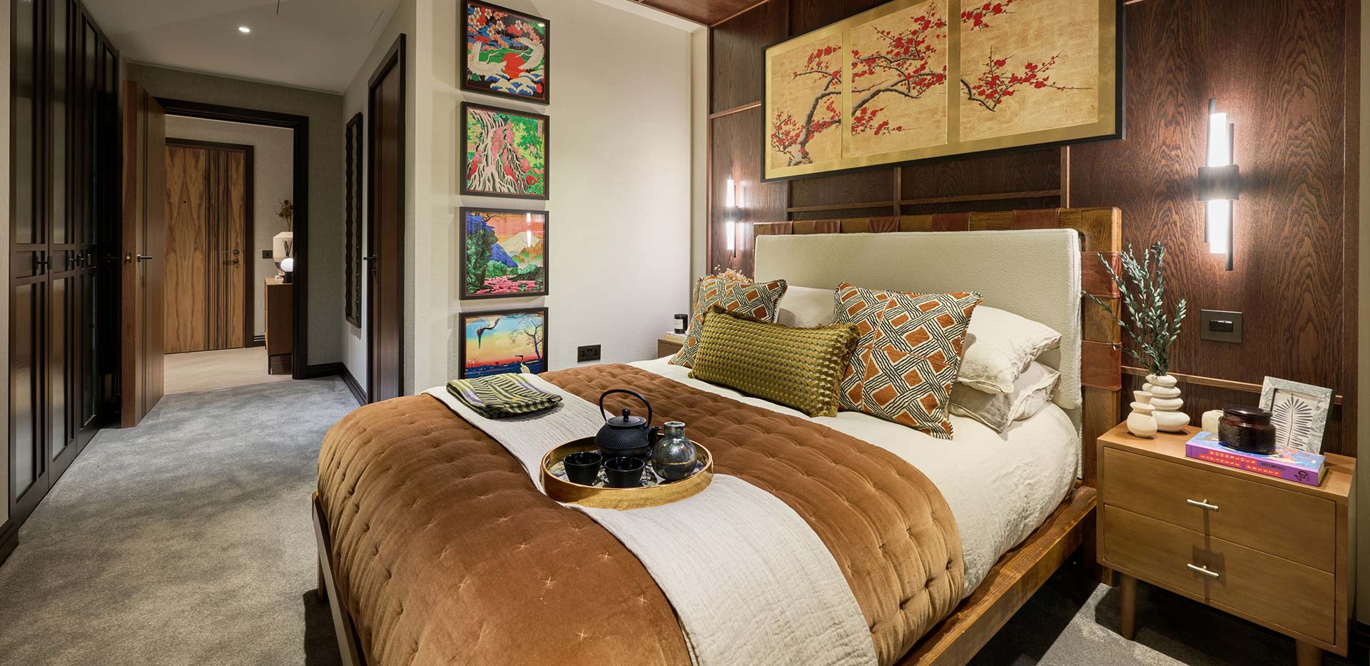 Interior bedroom image at a Jade Wharf Showhome