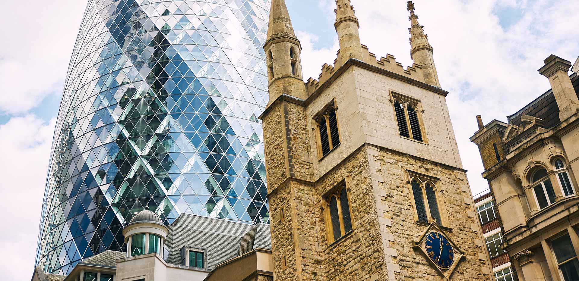 An image of the Gherkin building