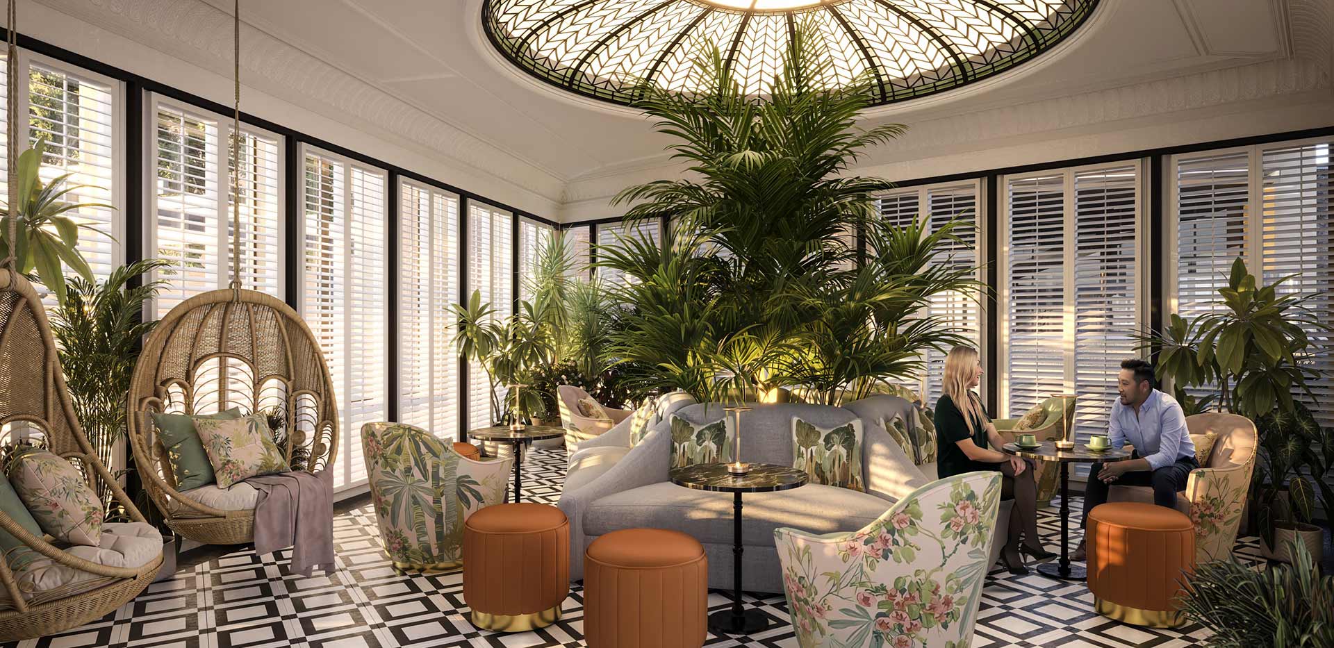 Interior image of the residents' relaxation areas