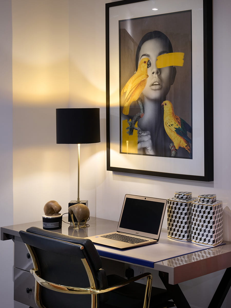 London Dock apartment, office space