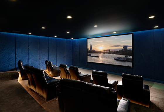 London Dock Resident Facilities - Cinema Room