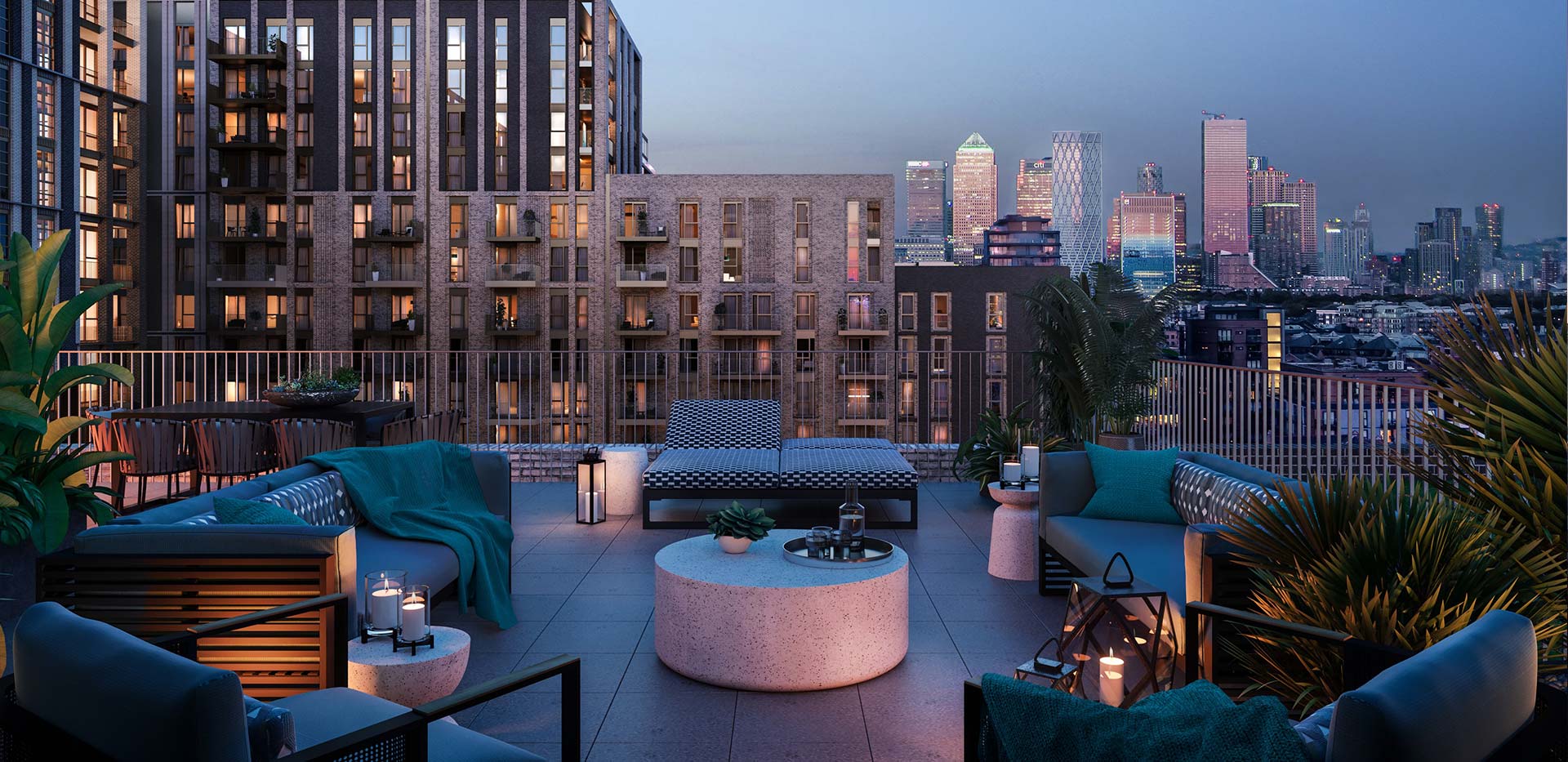 An exterior image of Saffron Wharf at London Dock