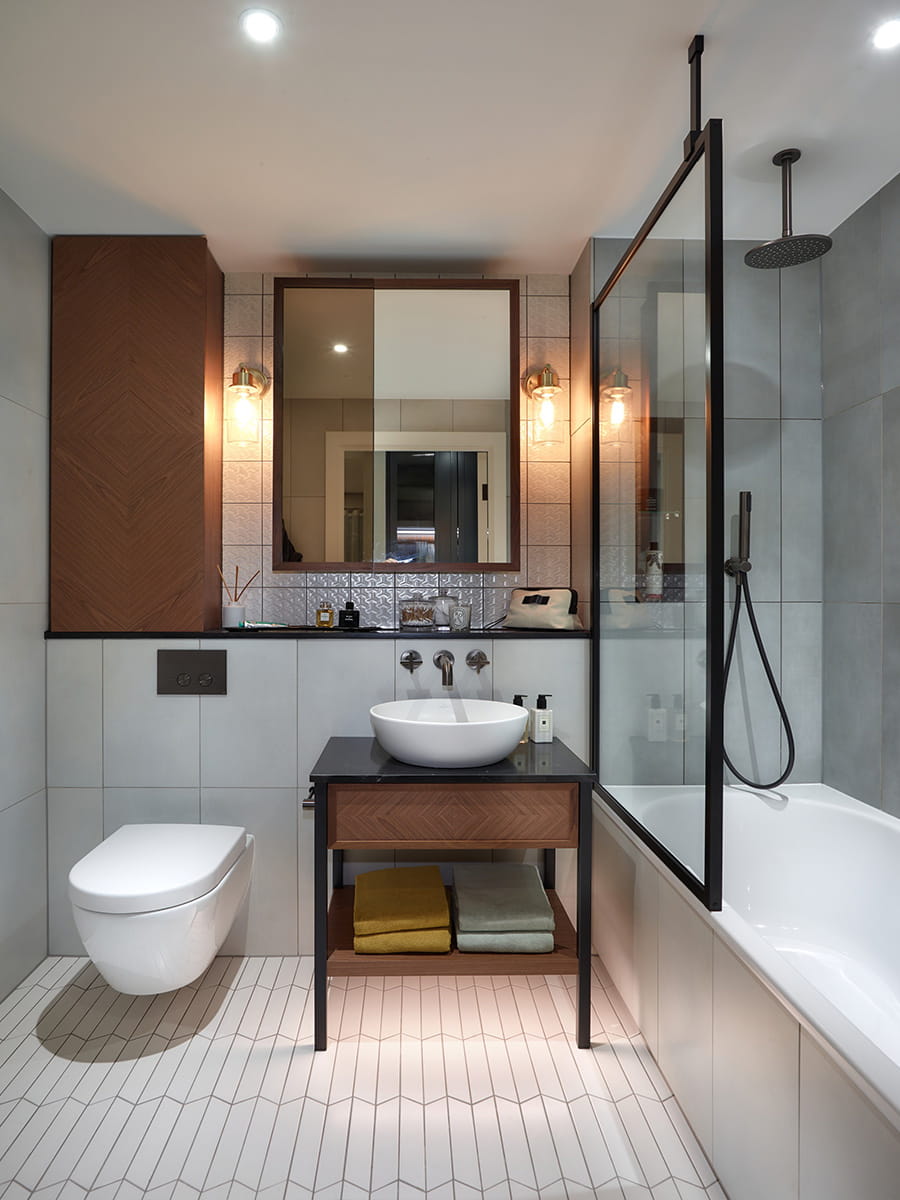 An interior Bathroom image at Saffron Wharf, London Dock