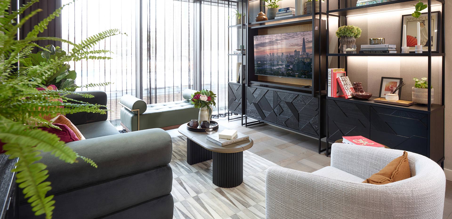 An interior Living image at Saffron Wharf, London Dock