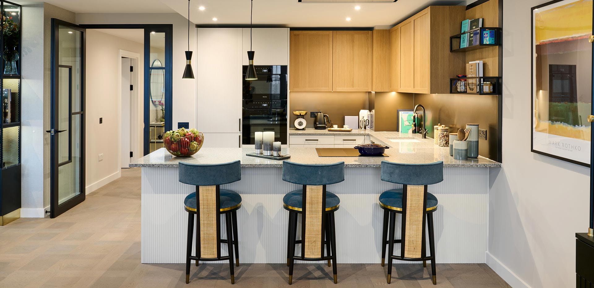 An interior Kitchen image at Saffron Wharf