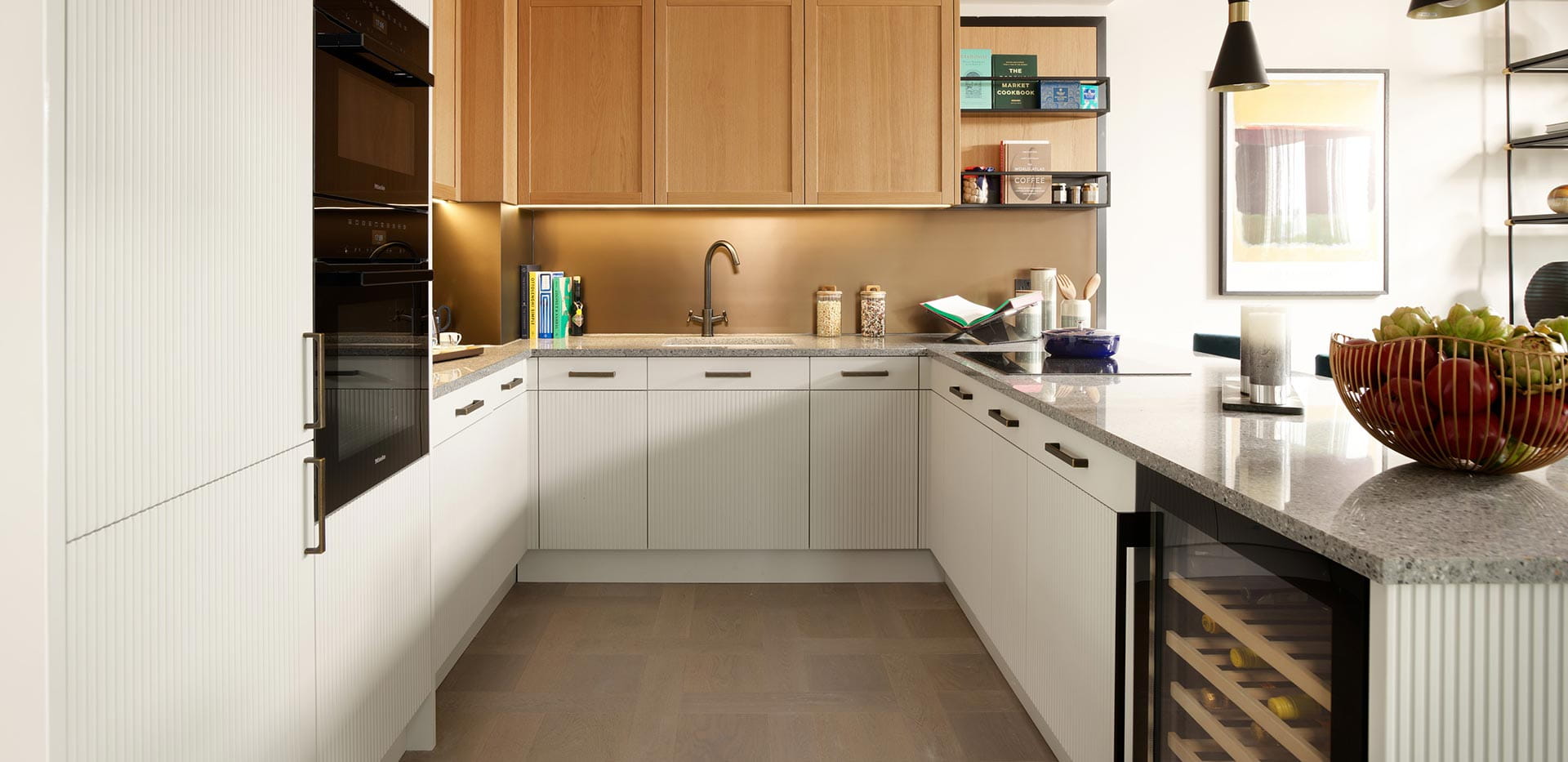 An interior Kitchen image at Saffron Wharf