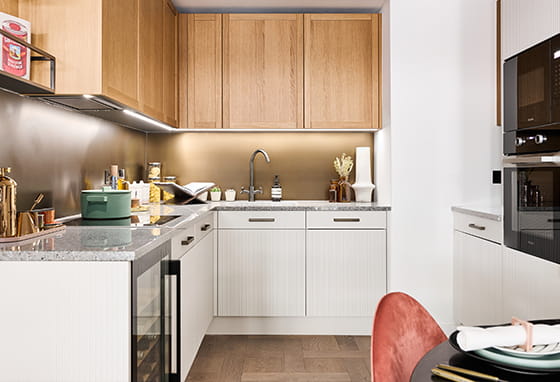 An interior Kitchen image at Saffron Wharf