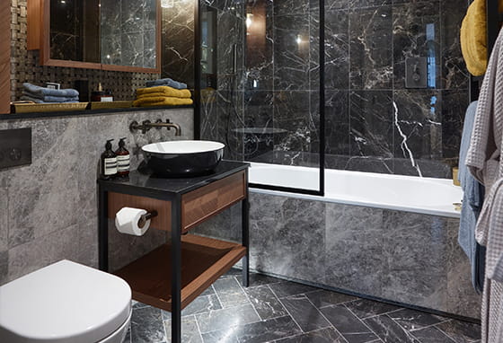 An interior Bathroom image at Saffron Wharf, London Dock