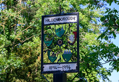 An image of a sign in Hildenborough