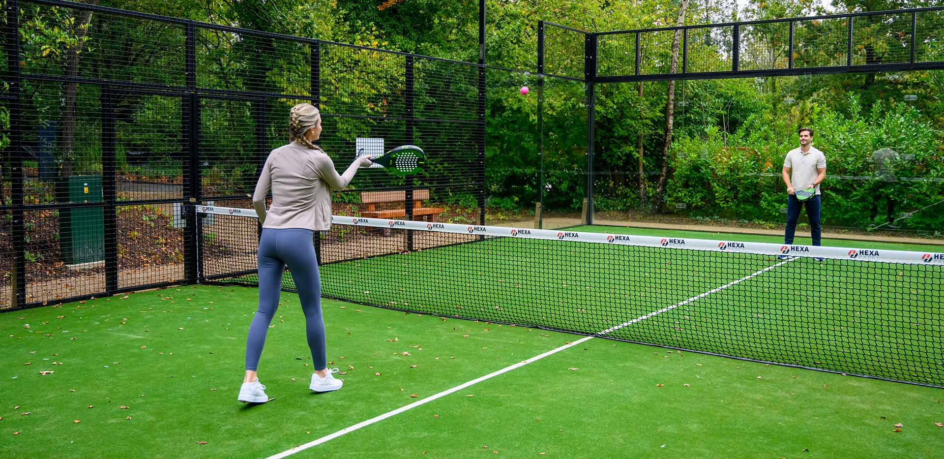 An image of people playing Padel at Oakhill