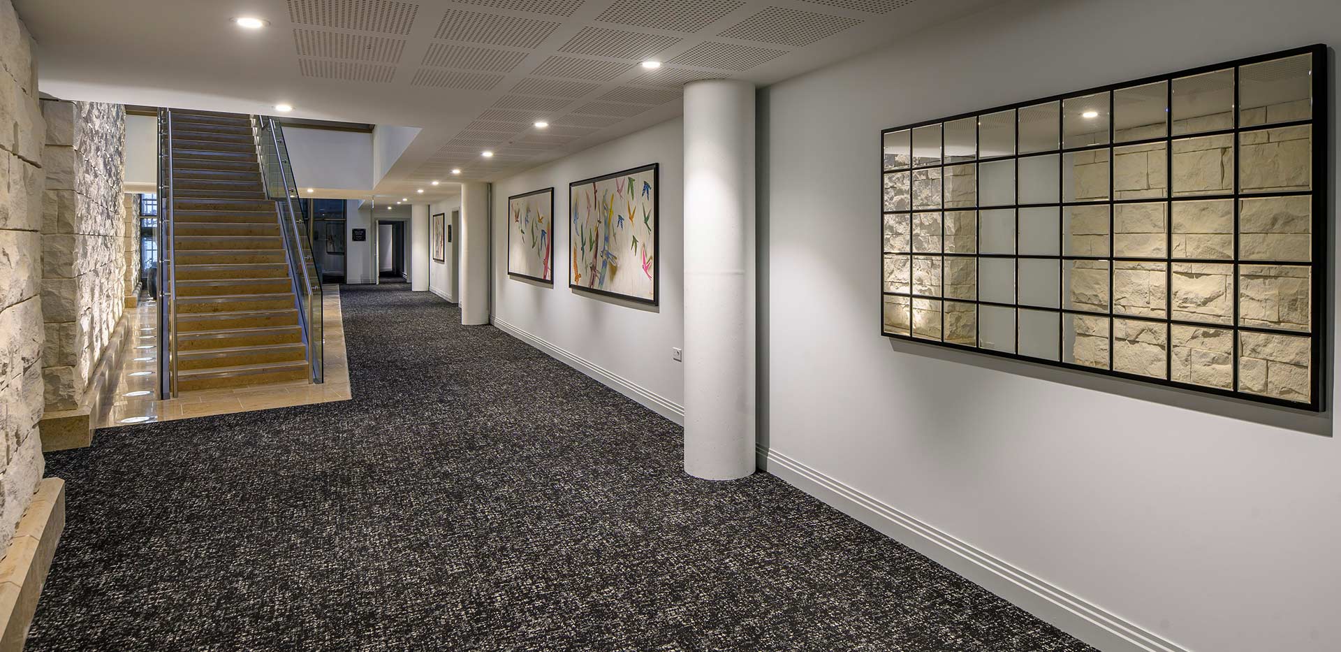 Communal Area stairs and hallway