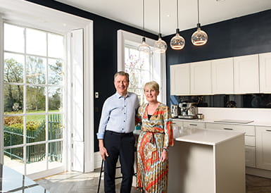 Jeff and Sheena enjoying their new home