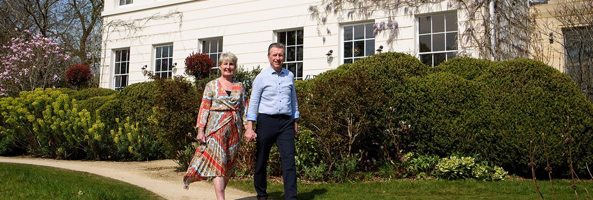 Jeff and Sheena taking a walk around Oakhill