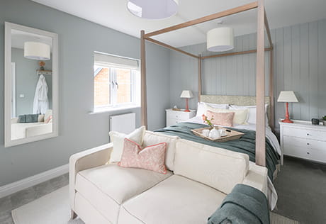 An interior Bedroom 2 image from the Showhome for sale at Oakhill